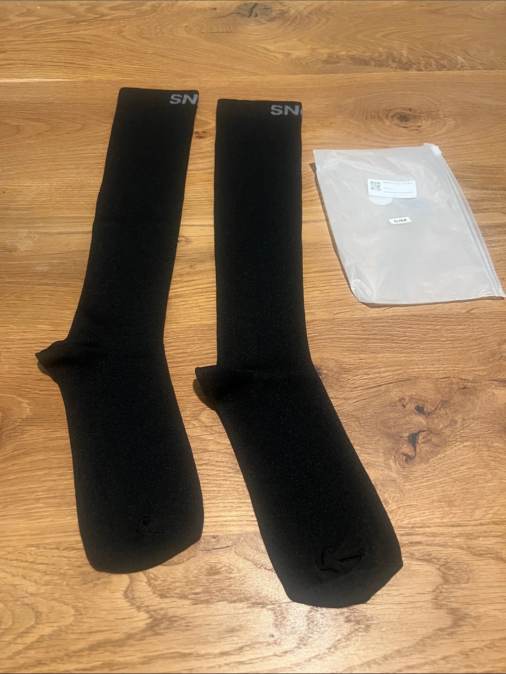 SNOX Compression Socks S/M Black Knee High